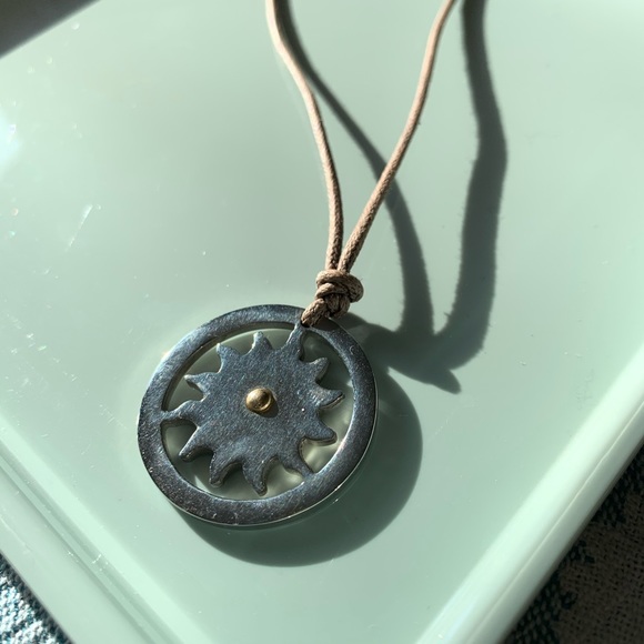 HANDMADE🌞italian boho sun charm necklace - Picture 3 of 4